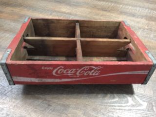 Vintage Wooden Coca Cola Crate Bottle Carrier 18 1/2 " X 12 "
