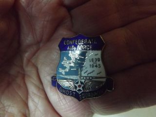 Vintage Confederate Air Force Ghost Squadron Enameled Pin