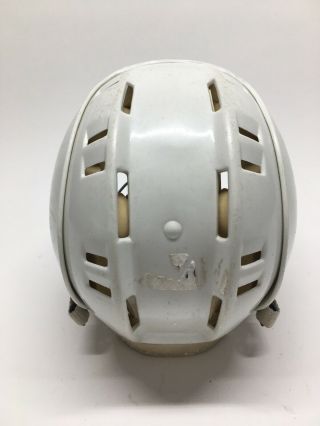 CCM Older ' 99 White Ice Hockey Helmet Vintage Size Small 6 3/8 - 7 
