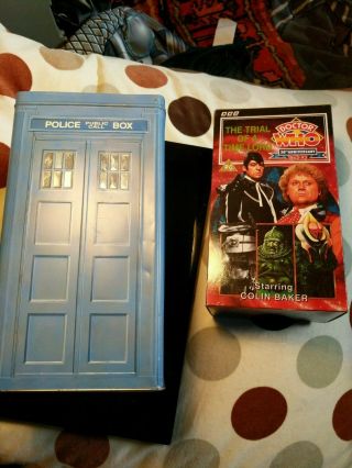 Vintage Ltd Ed.  The Trial Of A Time Lord Dr Who Colin Baker Tardis & Darlek Toy