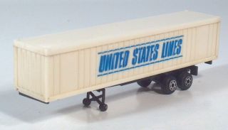 Vintage Zee Semi Trailer 5 3/8 " 1:87 Ho Scale Model United States Lines