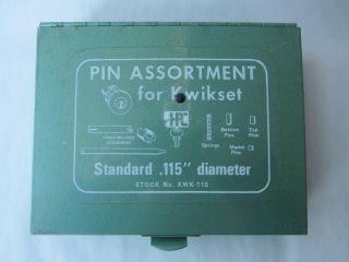 Vtg Hpc Pin Tumbler Keying Pinning Rekey Kit For Kwikset.  115 " Locks / Kwk - 115