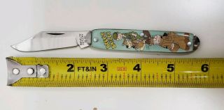 RARE VINTAGE BEETLE BAILEY 6  POCKET KNIFE W/2.  5  BLADE MADE IN IRELAND 5