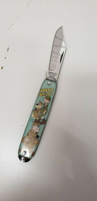 RARE VINTAGE BEETLE BAILEY 6  POCKET KNIFE W/2.  5  BLADE MADE IN IRELAND 6