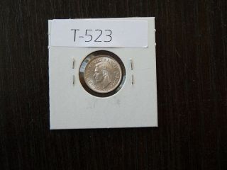 Vintage Canada 1942 10 Cent Silver Cat Value 75.  00 T523
