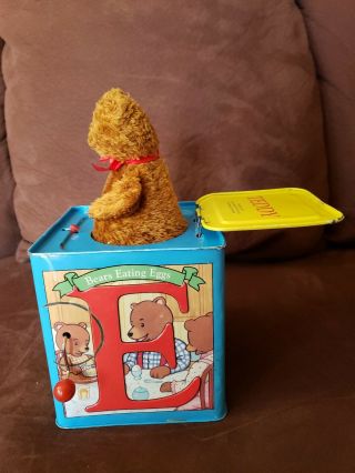 Vintage Schylling Classic Teddy Bear Musical Jack In The Box Toy 2007. 2