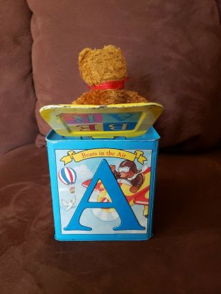 Vintage Schylling Classic Teddy Bear Musical Jack In The Box Toy 2007. 4