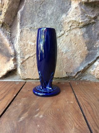 Vintage Fiestaware Cobalt Blue Bud Vase 6 - 1/4 Fiesta