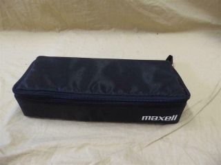 Vintage Maxell/case Logic Cassette Tape Storage/carrying Case - Holds 15