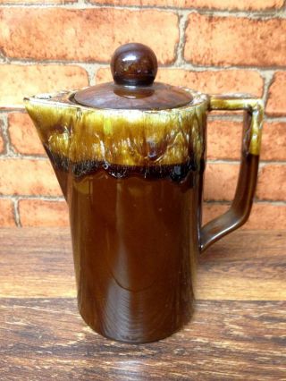 Vintage Brown Drip Tea Coffee Set Made In Japan 4