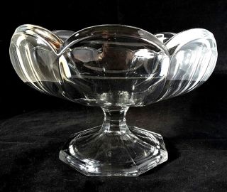 Davidson Chippendale Vintage Retro Art Glass Fruit Bowl 8 " D Home Decor Gift