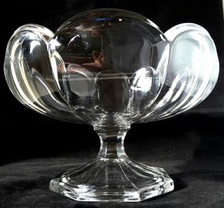 DAVIDSON CHIPPENDALE VINTAGE RETRO ART GLASS FRUIT BOWL 8 
