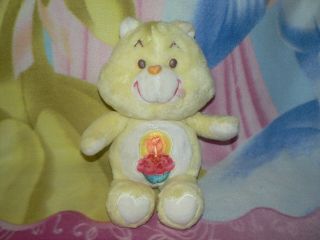 13 " Plush Vintage Yellow Birthday Cupcake Candle Care Bear Baby Boy Girl Toy