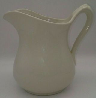 Vintage Royal Crownford Ironstone Pitcher Cream White FALCON WARE England 3