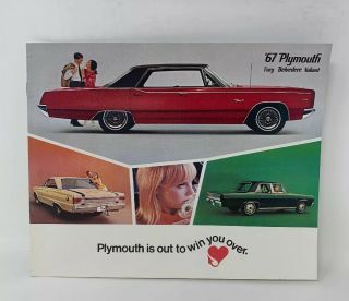Plymouth 1967 Car Sales Brochure Gtx Satellites Fury Vintage 18 - 1254