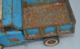Vintage Collectible 1960s Tonka Pressed Steel Hydraulic Dump Truck Blue 6