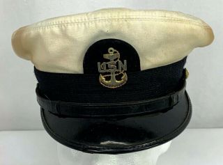 Vintage Us Navy Chiefs Dress Hat