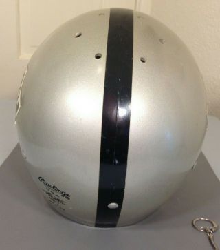 Vintage Oakland Raiders NFL Football Helmet Rawlings M & vintage key chain fob 4