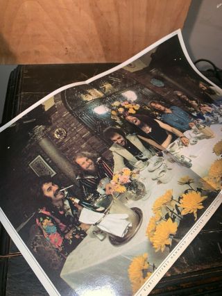 Vintage Jethro Tull Poster Album Insert,  Reunion Photo 18.  5 X11.  5”