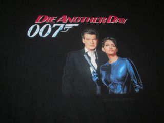 Die Another Day 007 James Bond Vintage Movie Promo Shirt Xl