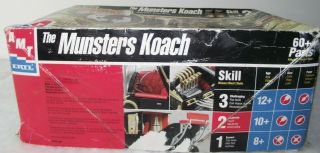 LQQK RARE VINTAGE 1999 AMT The Munsters Koach model kit 30098 1/25 scale 2