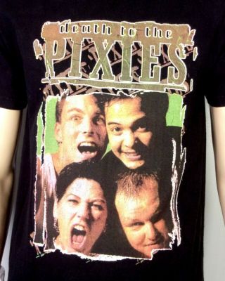 Vtg 2005 Rare Death To The Pixies Tour T - Shirt Concert Dates Nirvana Weezer Sz M