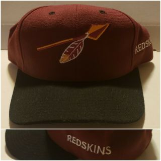 Vintage Washington Redskins Maroon & Black Hat Arrow Head