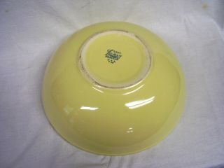 VTG Yellow T S & T Taylor Smith & Taylor LuRay Pastels Round Serving Mixing Bowl 3