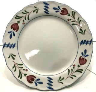 3 Vintage Provincial Designs By Nikko Japan Dutch Floral Dinner Plates