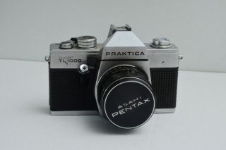 Vintage Praktica Tl1000 35mm Slr Camera W/super Takumar 55mm F1.  8 Lens