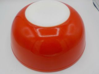 Vintage 50 ' s Red Pyrex 404 Largest of Nesting Bowl Set Primary Colors 4 Quart 3