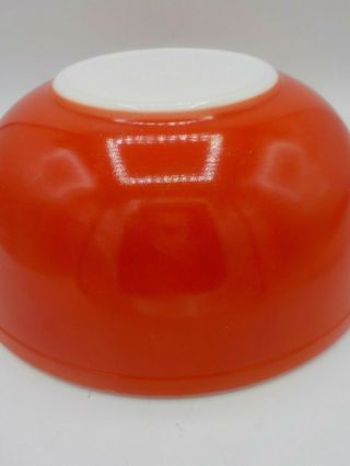 Vintage 50 ' s Red Pyrex 404 Largest of Nesting Bowl Set Primary Colors 4 Quart 6