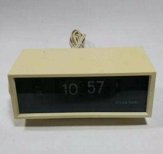 Vintage Lady Vanity Dc - 2 Digital Electric Flip Clock Japan Merit