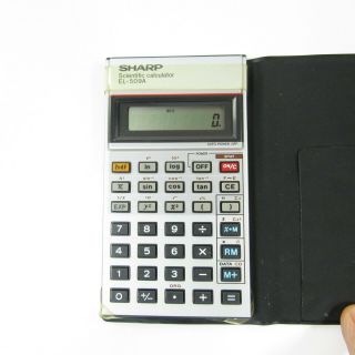 Vintage 1980s Sharp El - 509a - T Scientific Calculator