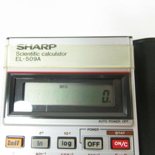 Vintage 1980s SHARP EL - 509A - T Scientific Calculator 3