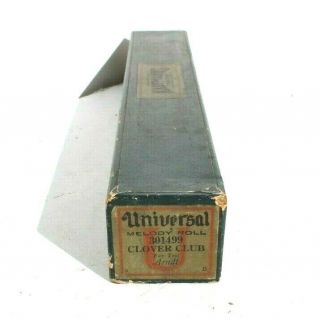 Vtg Universal Melody Roll Clover Club (fox Trot) Player Piano Roll (45 Of 36)