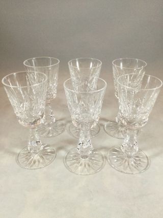 Vintage Waterford Crystal Lismore Cordial Glasses Set Of 6