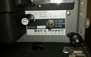 BELL & HOWELL 8MM SILENT MOVIE FILM PROJECTOR VINTAGE STEAM PUNK 254 RA 6
