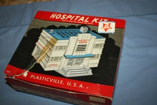 Vintage Plasticville " Hospital Kit " Hs - 6,  With Box