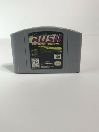 Vintage Authentic Nintendo 64 N64 San Francisco Rush Extreme Racing Tested/works