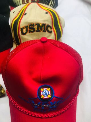 19 - Vintage U.  S.  Marine Hats Veteran U.  S.  Marine VFW POW MIA Vietnam Patriotic 3