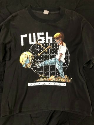 Vintage 1991 Rush Roll The Bones Concert T - Shirt