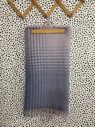 Samband Of Iceland Wool Vintage Lavender Ombré Plaid 55x50