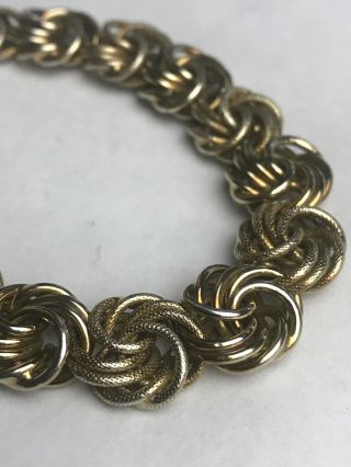 Sterling Silver 925 Vintage Top Quality Heavy Chain Bracelet 23.  1 Grams Wow 7