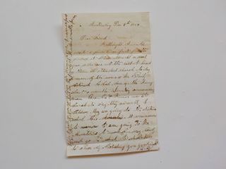Civil War Letter 1864 Died At Andersonville Prison Austinburg Ohio Antique Vtg N