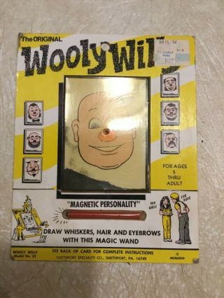 1974 Vintage Wooly Willy Toy,  Smethport Specialty Co.  Model No 32,  Includes Wand