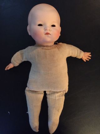Rare Antique Am Germany Armand Marseille Dream Baby Bisque Doll 15 " Cloth Body