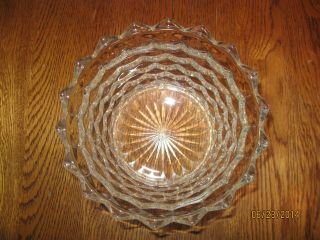 Vintage Fostoria American/Whitehall Flared Rim Crystal Bowl 5