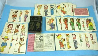 Vintage Whitman Old Maid Card Game " Black Americana Characters " Complete,  Jazzbo