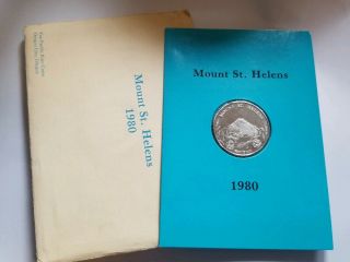 Vintage 1980 Micro Mintage Mt.  St Helens.  999 Silver 1 Oz Art Round Crown
